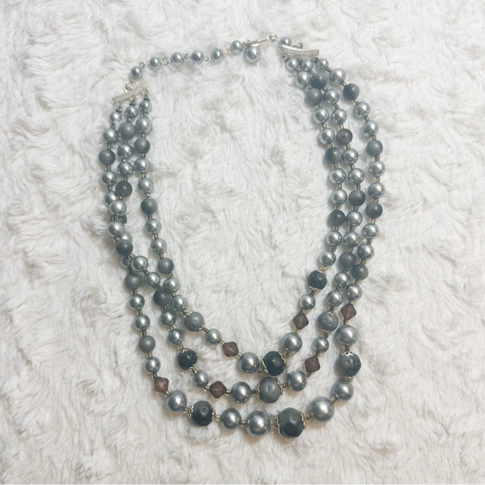Vintage Signed Japan Beaded Necklace